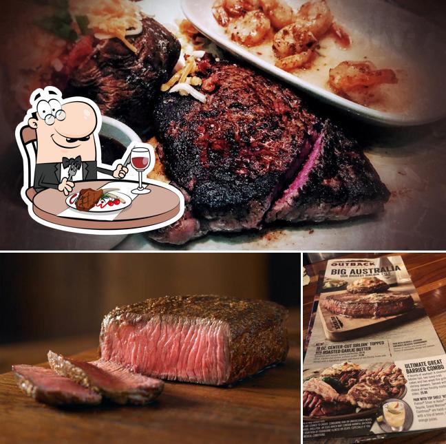 Elige un plato con carne en Outback Steakhouse