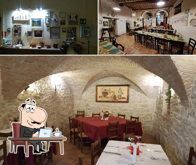 Gli interni di Ristorante alla Via di Mezzo da Giorgione