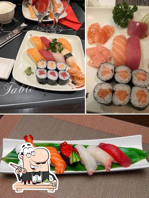 Prenez différentes options de sushi