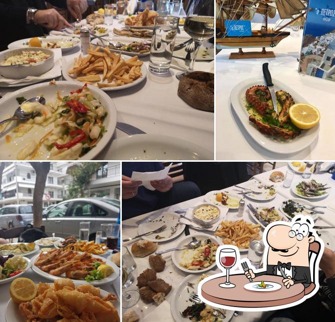 Meals at "Petros" Ouzo Tavern