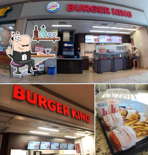 The interior of Burger King