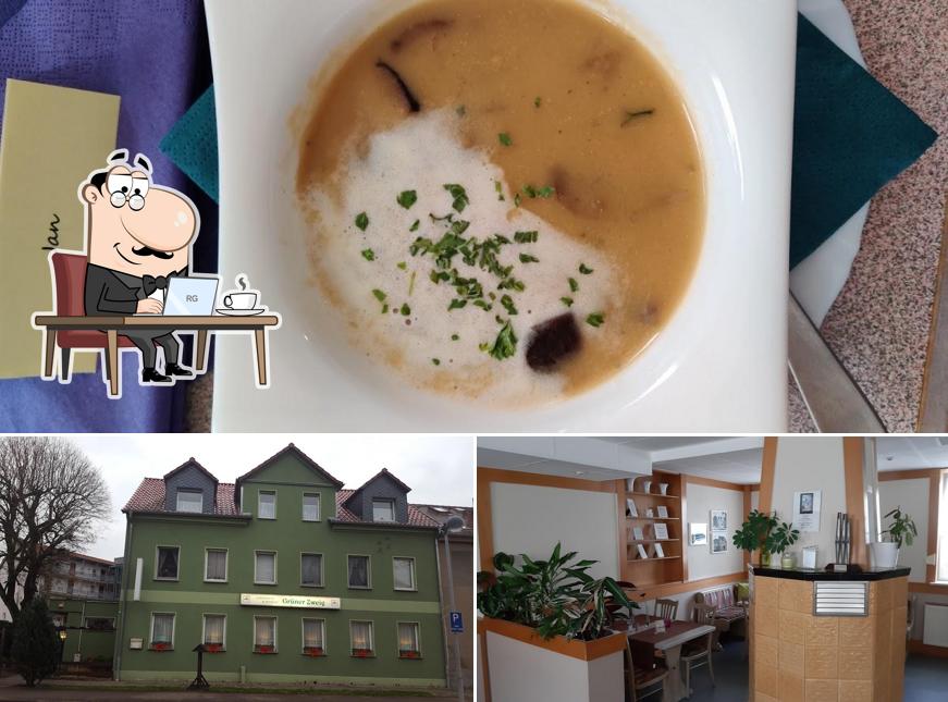 Las fotos de interior y comida en Restaurant Grüner Zweig