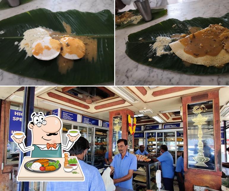 This is the image depicting food and interior at Lakshmi Vilas Tirunelveli Halwa Shop