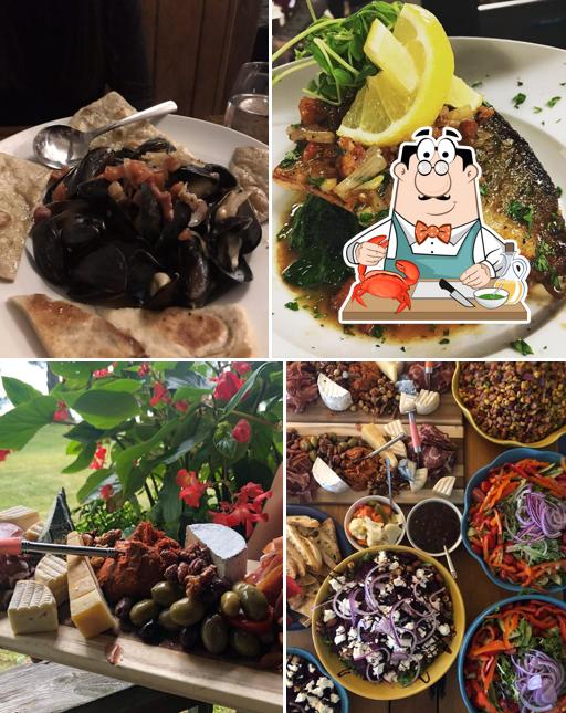 Try out seafood at The Rustic Spud Restaurant & Catering