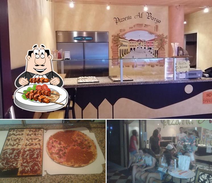 La immagine di cibo e interni da Pizzeria Al borgo di sacco mario