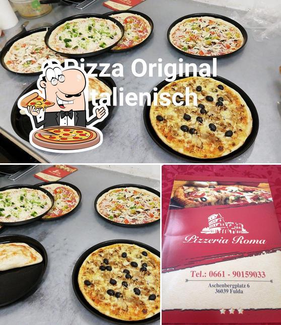 Get pizza at Pizzeria Roma