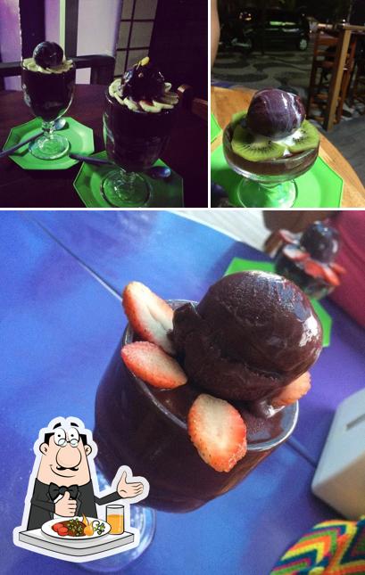 Mousse de chocolate em Açaí Dahora