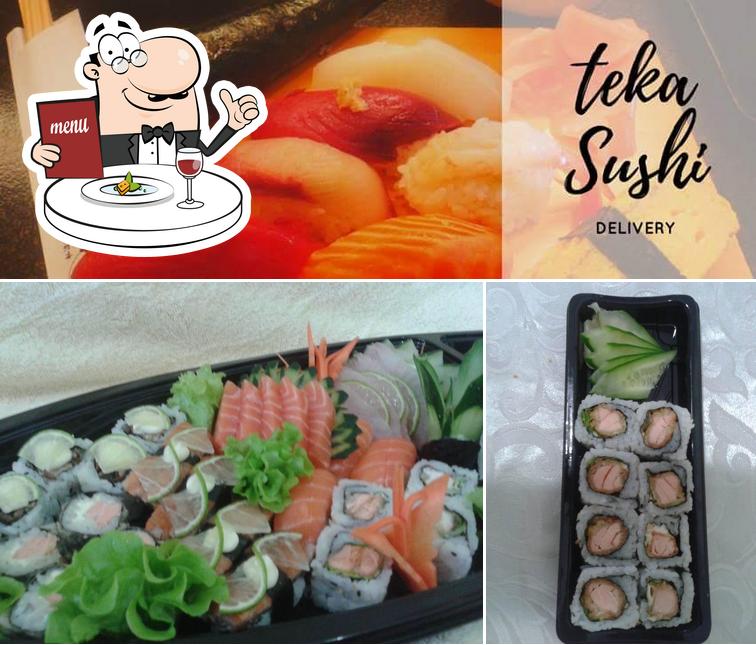 Comida em Teka Sushi