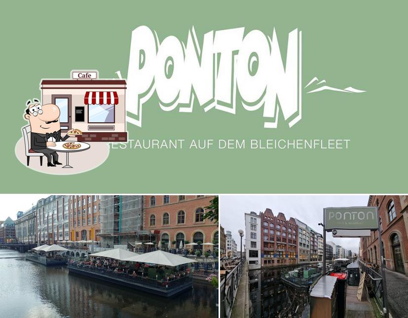 The exterior of Café Ponton