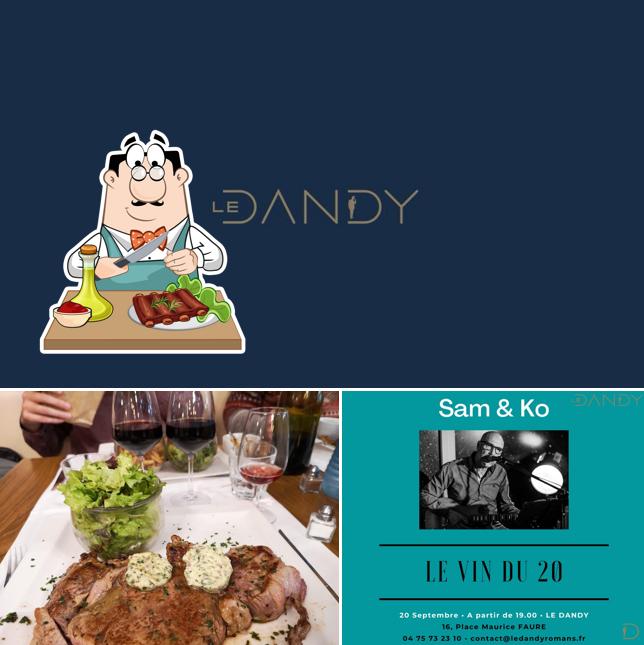 Essayez des repas à base de viande à Le Dandy