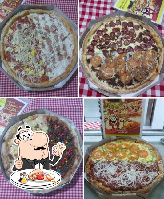 Experimente pizza no Esfiharia Cantinho dos Amigos