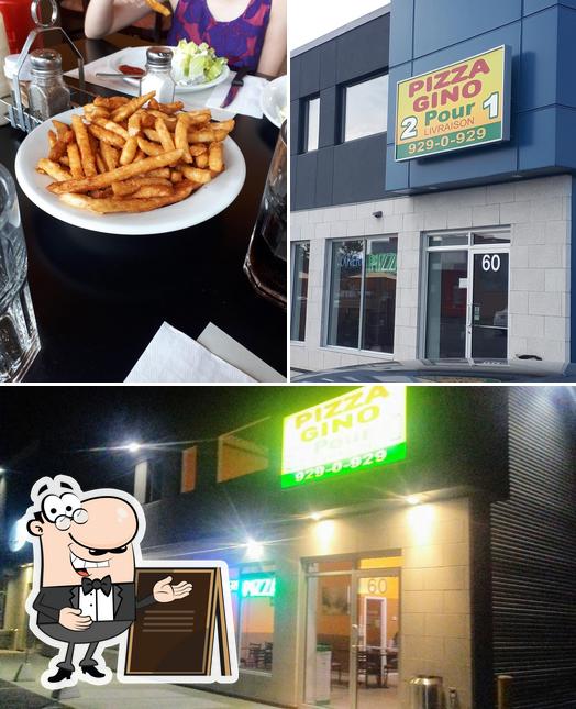 L’image de la extérieur et frites de Pizza Gino’s