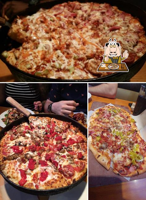 Order pizza at BJ's Restaurant & Brewhouse