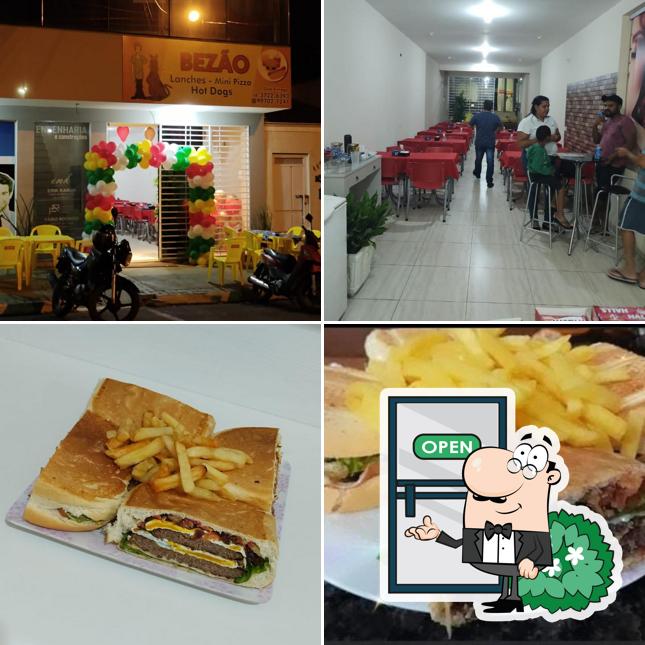 O exterior do Bezão Lanches Andradina