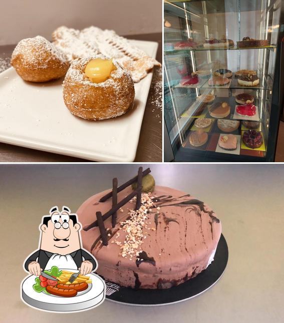 Tra le varie cose da La Pasticceria di Flavio si possono trovare la cibo e interni