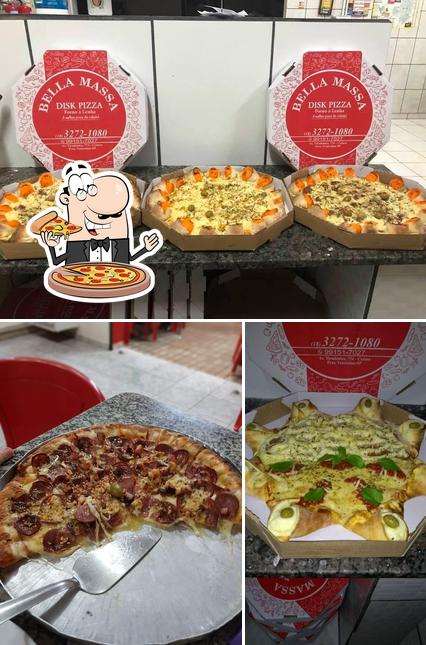 Consiga pizza no Bella Massa Pizzaria