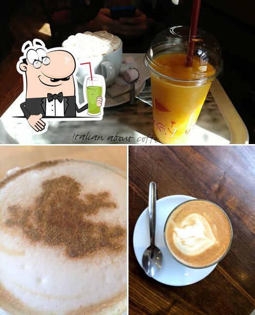 Disfrutra de una bebida en Costa Coffee