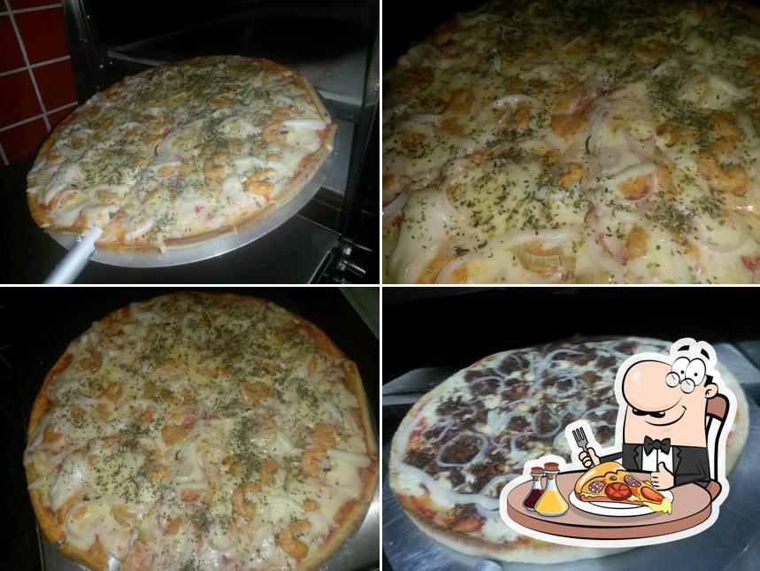 Escolha diferentes tipos de pizza