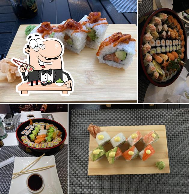 Les sushi sont disponibles à Wasabi Sushi express