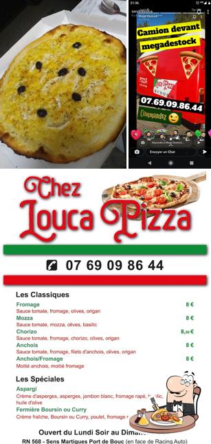 Choisissez des pizzas à Chez louca pizza