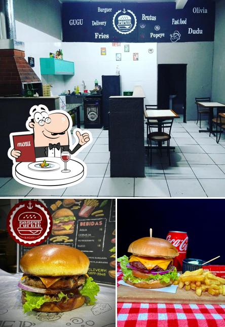 O Popeye_burguers se destaca pelo comida e interior