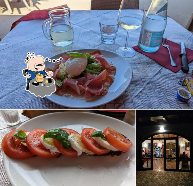 Dai un’occhiata alla immagine che mostra la cibo e esterno di Ristorante Camping Paradiso