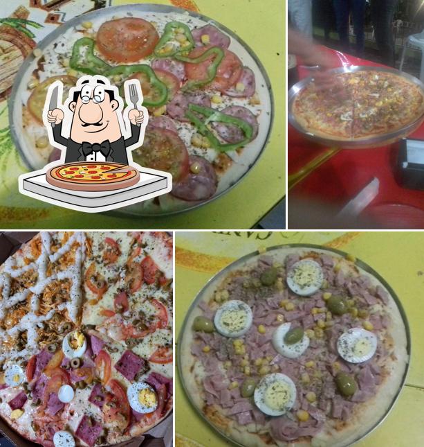 Experimente pizza no Sandubão Lanchonete e Pizzaria