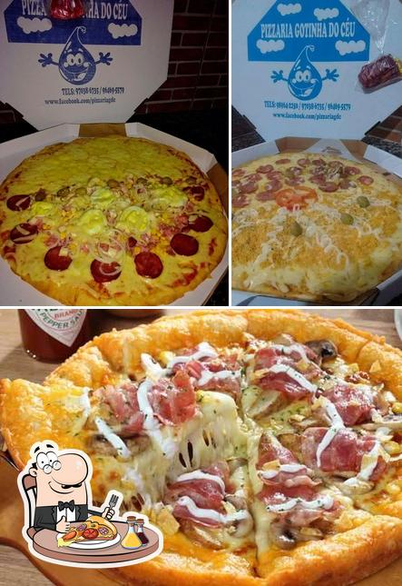 Escolha pizza no Pizzaria Gotinha do Céu - Amendoeira - Itaguaí