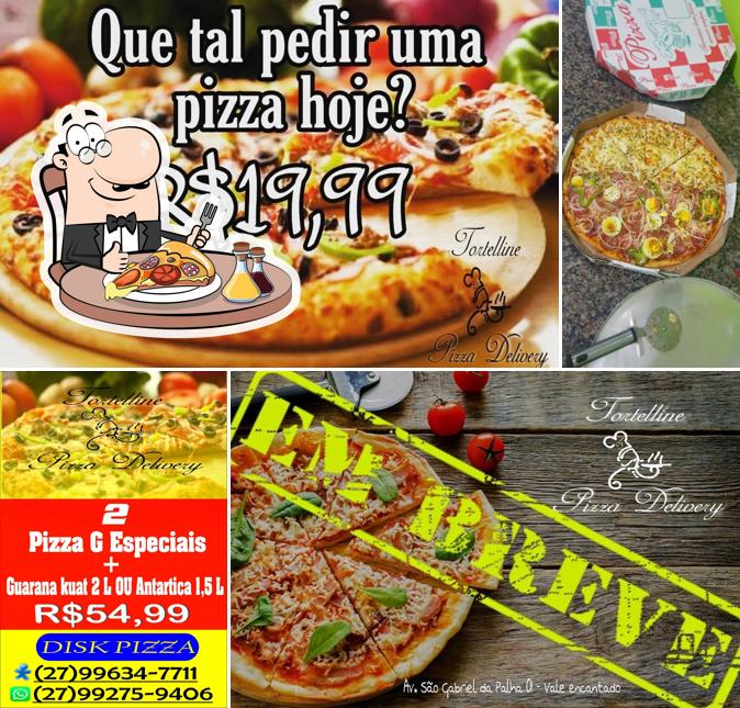 Escolha pizza no Tortelline pizza delivery