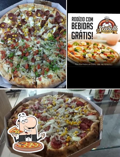 Try out pizza at Scarolli Pizzaria - Rodízio com suco e refrigerante Grátis