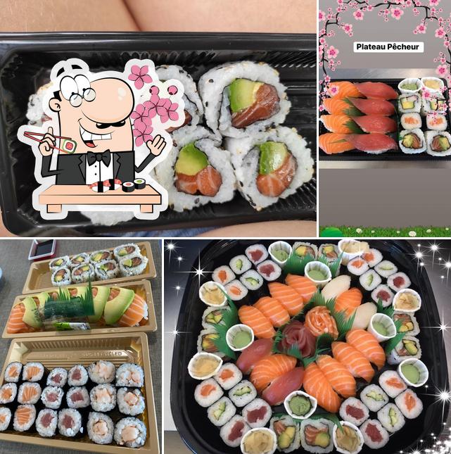 Commandez différentes options de sushi