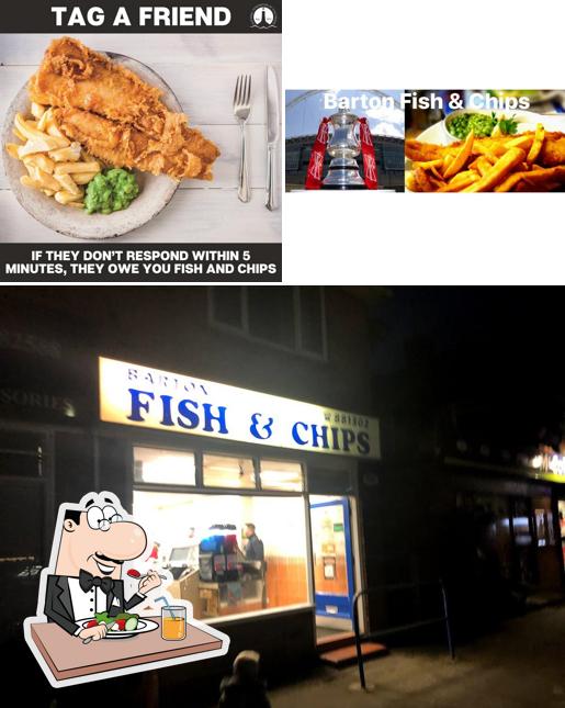 В Barton's Fish & Chips есть еда, внутреннее оформление и многое другое