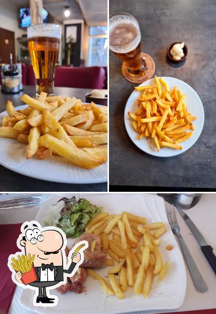 Essayez des pommes frites à Aux Sportifs