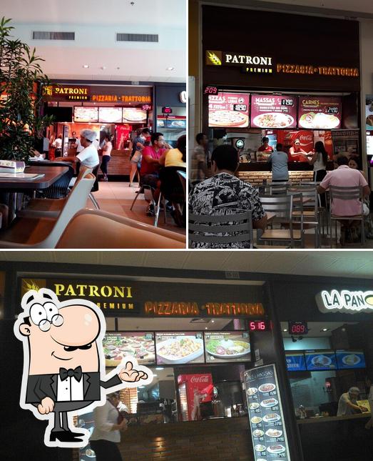 O interior do Patroni Premium - Pizzaria Tratoria