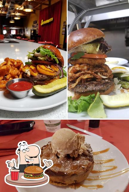Try out a burger at Screamers Family Restaurant