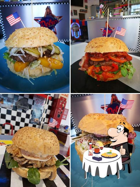 Order a burger at Retro Burger