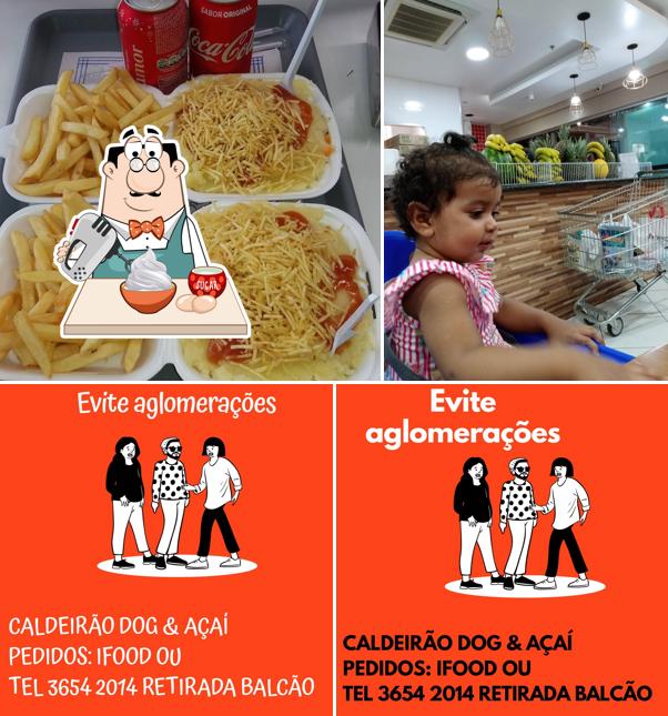 Caldeirão do Dog & Açaí oferece uma escolha de pratos doces