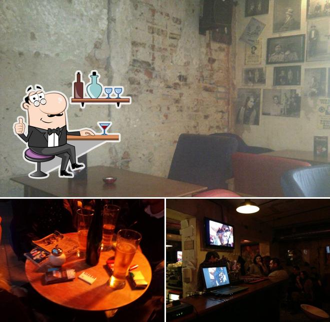 The interior of Yzy Bar
