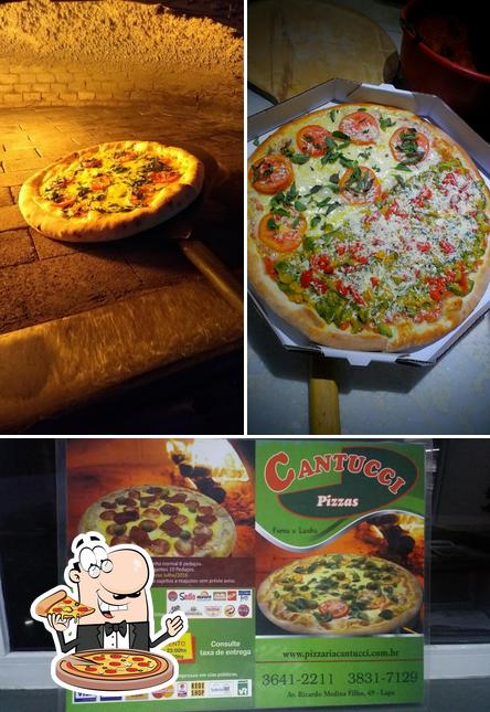 Experimente pizza no Pizzaria Cantucci