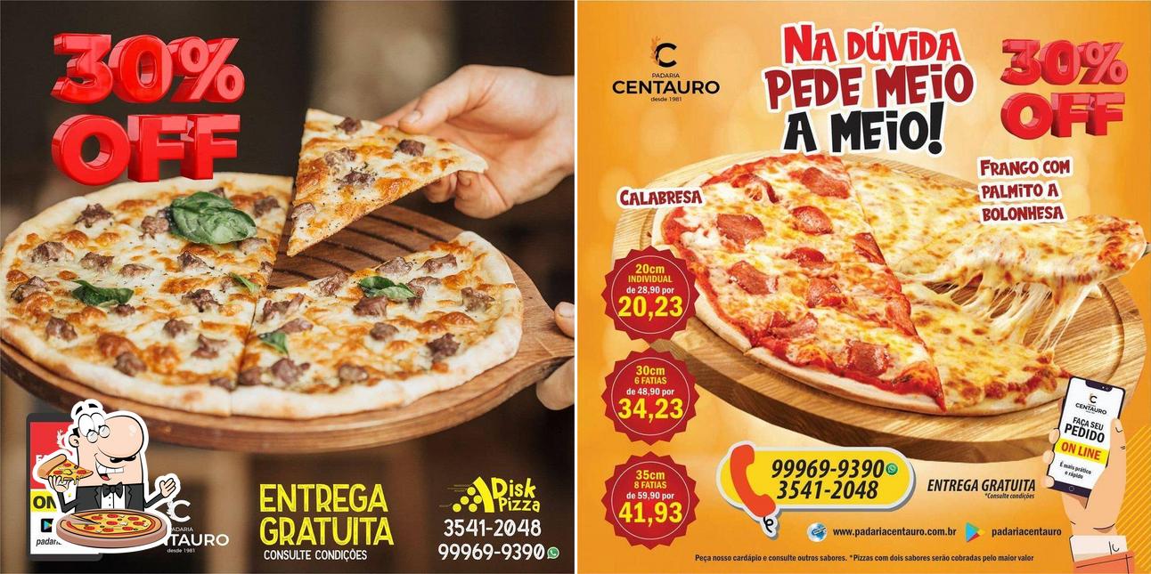 Peça pizza no Padaria Centauro