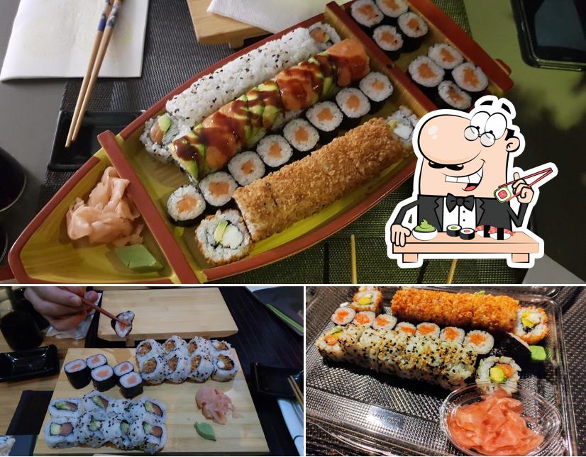 Les sushi sont servis à Restaurant Saiko no