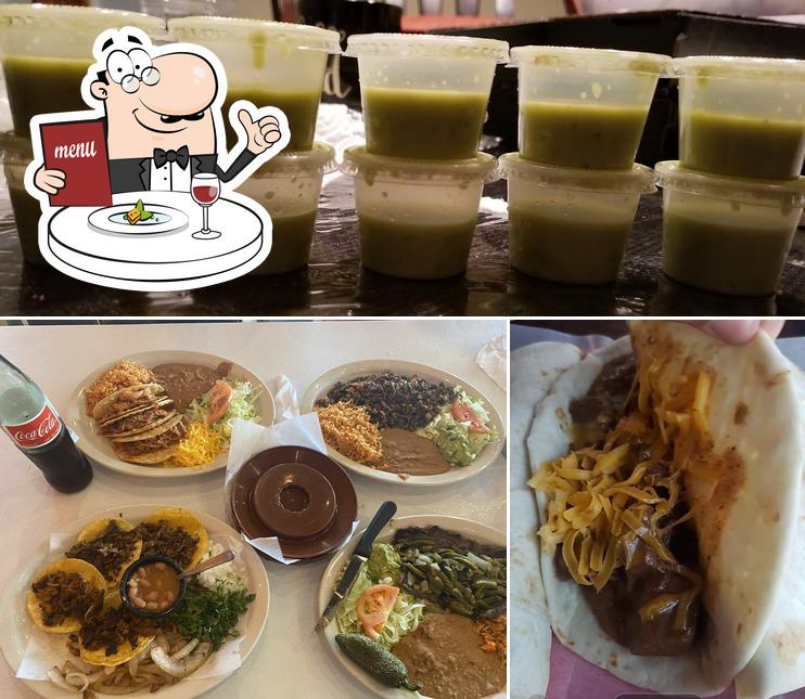Among different things one can find food and beverage at Taqueria Arandas - Potranco