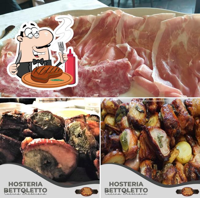 Prova i piatti di carne a Antica Hosteria Bettoletto