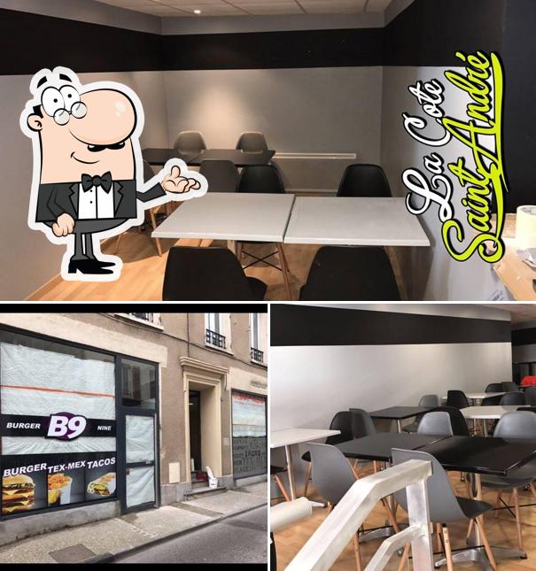 Découvrez l'intérieur de Burger nine la cote saint André