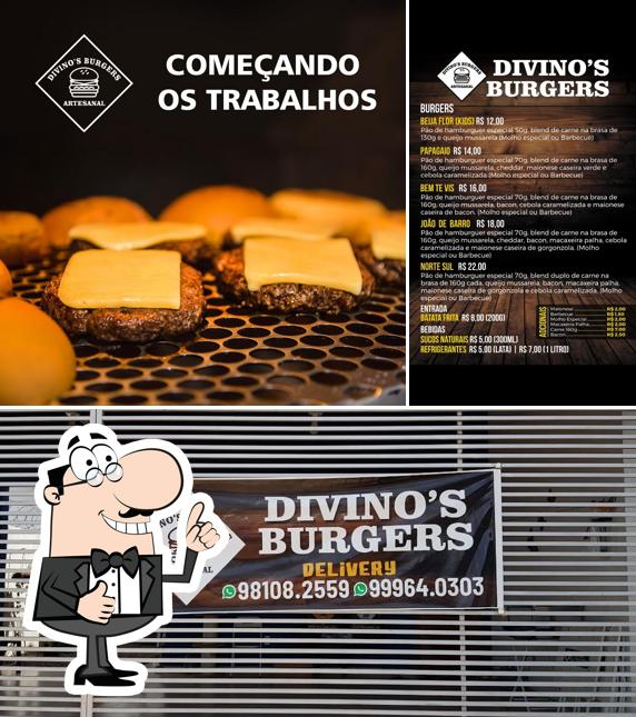 Look at this photo of Divino's Burgers