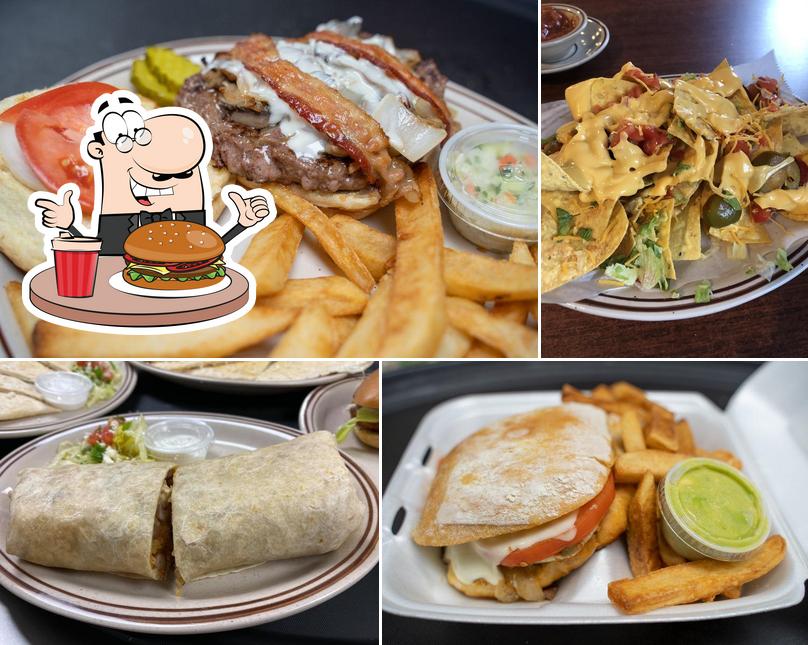 Try out a burger at Larry's Family Restaurant American & Mexican Food