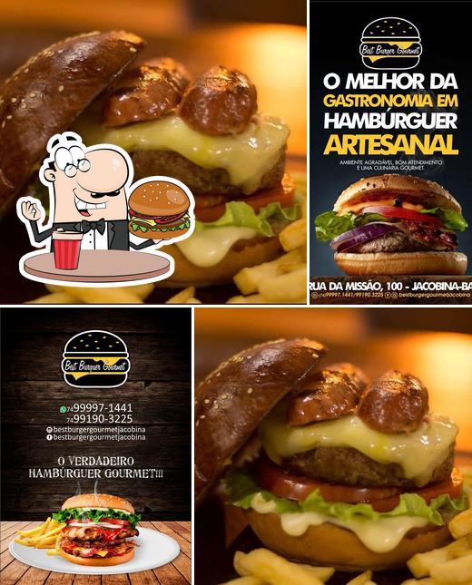 Consiga um hambúrguer no Best Burger Gourmet