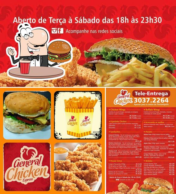 Peça um hambúrguer no General Chicken Express