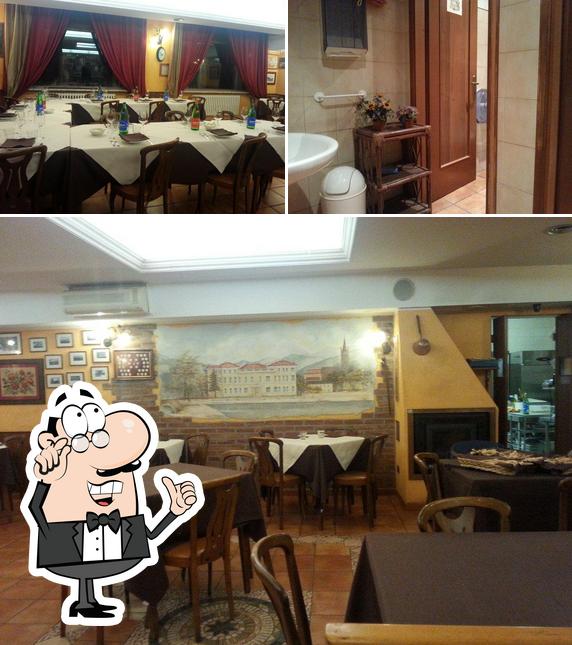 Gli interni di Trattoria D'Oria