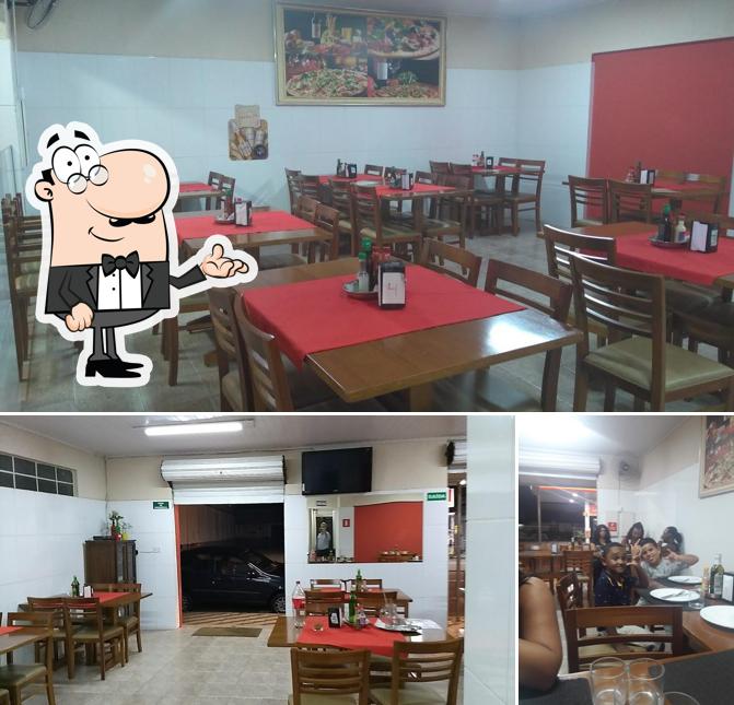 O interior do Pizzaria e Esfiharia Donna Bella Boituva